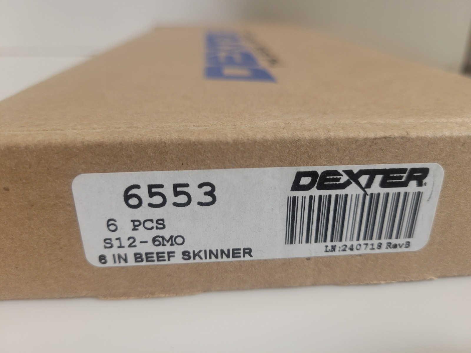 Dexter Russell 6" Beef Skinner Skinning S12-6MO White Poly Handle 06553..New
