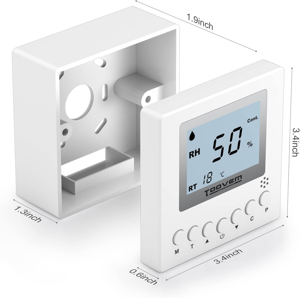 Baseaire Dehumidifier Remote Controller for Digital Humidity, Temperature, Adapt