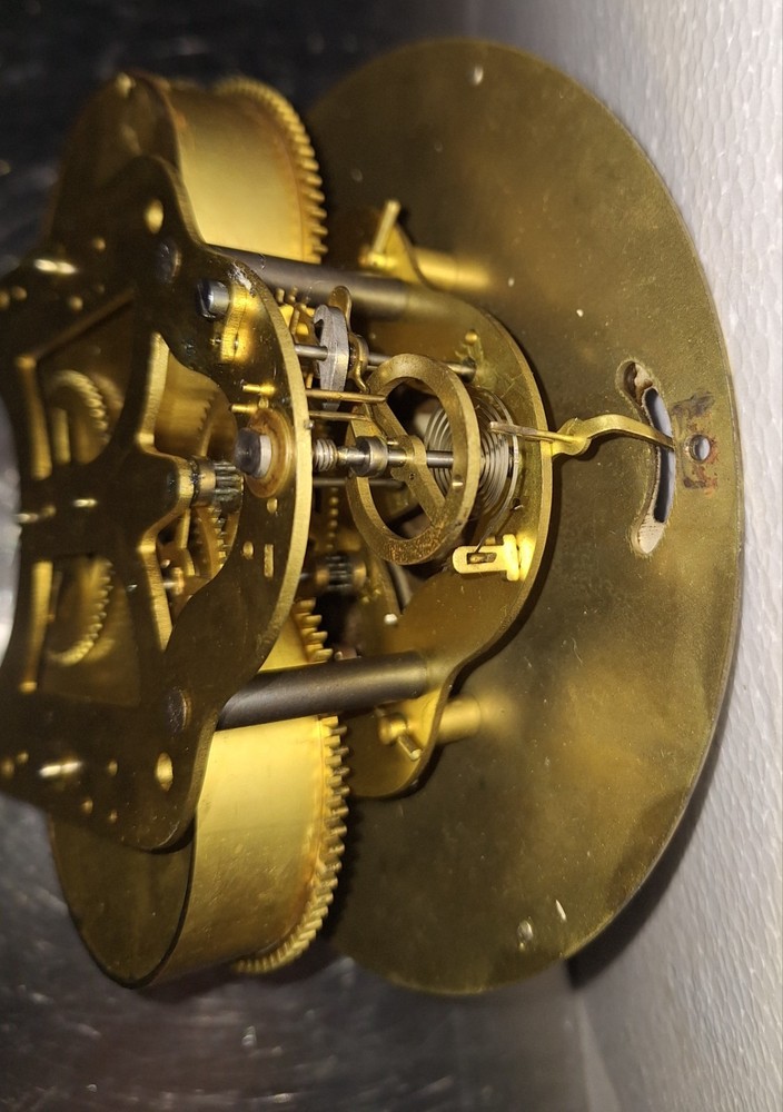 Rare Antique Seth Thomas Ship's Deck Clock Wall Engine-Room Maritime Working