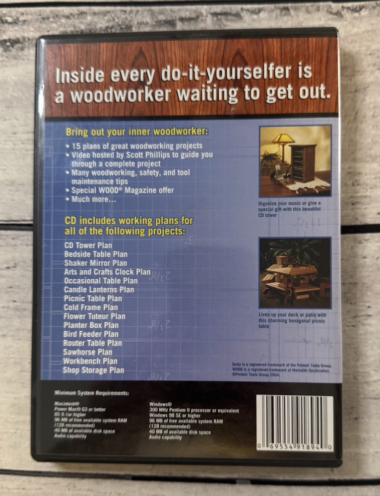 Delta Do It Yourself Woodworking Kit (PC CD-Rom)