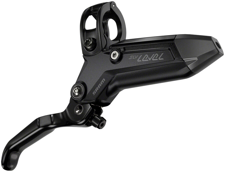 SRAM Level Silver Stealth Disc Brake and Lever - Front, Post Mount, 4-Piston,