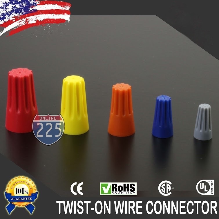 Variety of Twist-On Wire Connector Connection nut Barrel Screw RoHS UL Color LOT