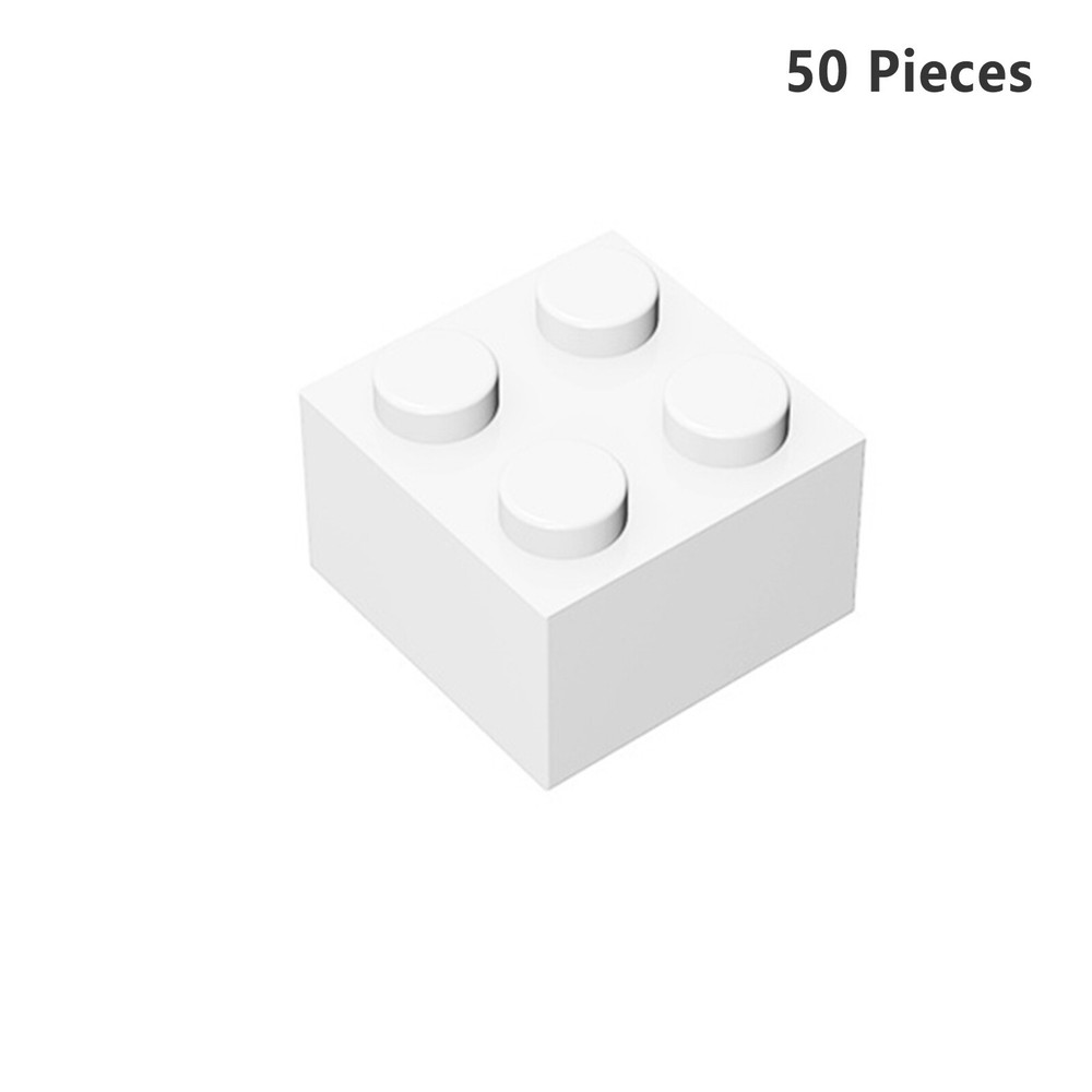 3003 Brick 2X2 Dark Gray Bricks 50 PCS Bricks, Pieces & Parts 100% Compatible