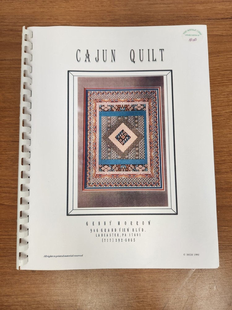 Cajun Quilt by Genny Morrow Needlepoint Pattern Chart Graph Book