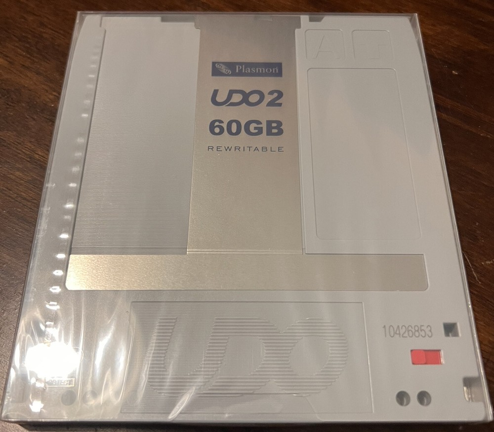 Plasmon UDO2 60GB Re-Writeable w/Barcode Label - New/Sealed