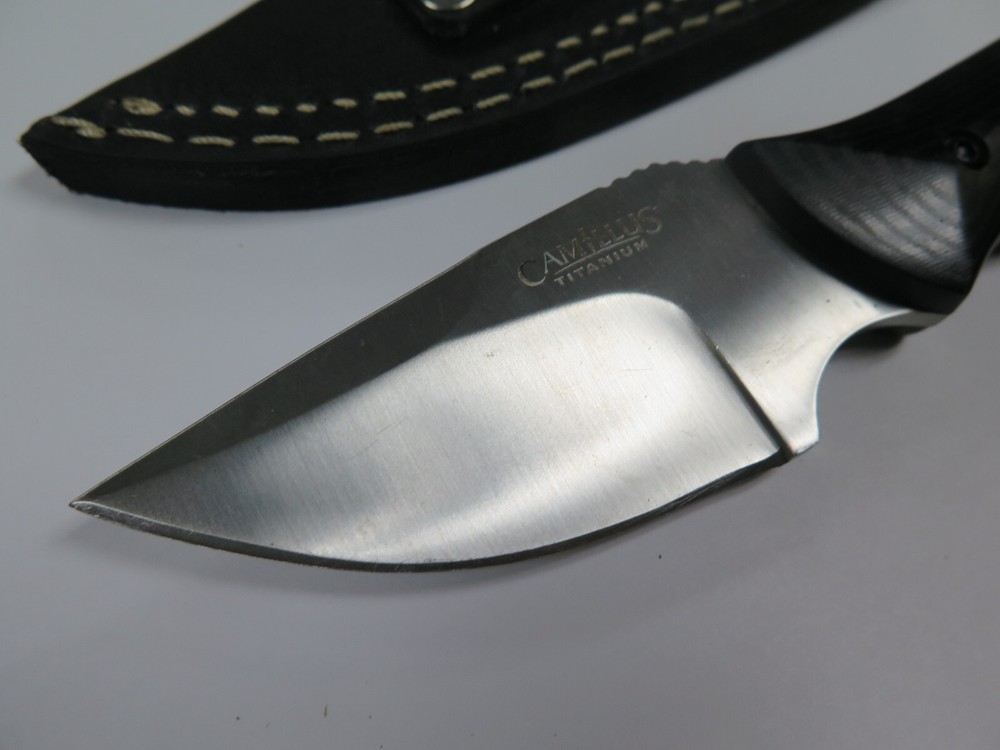 Camillus Titanium 7" KNIFE W/ SHEATH NICE