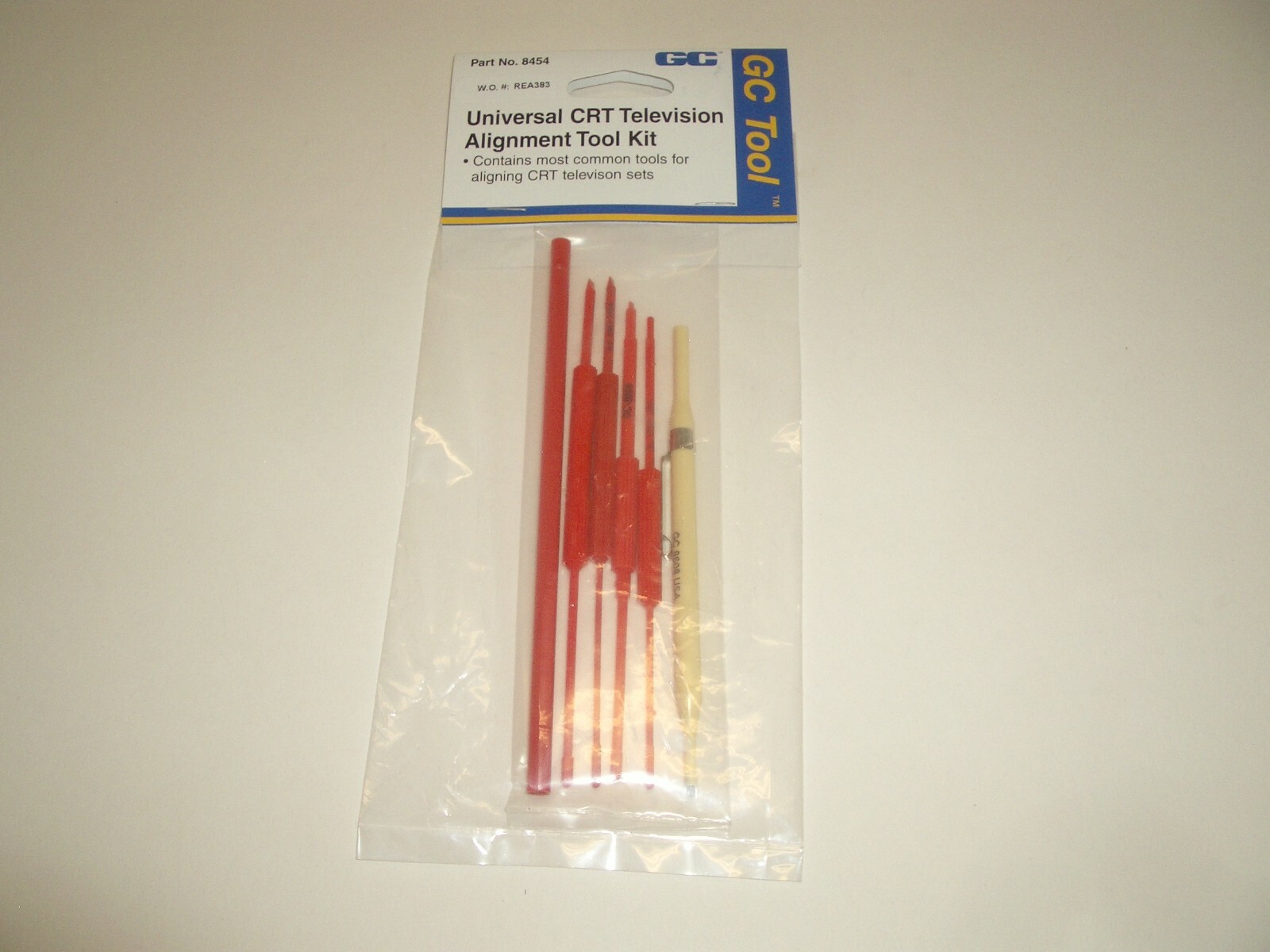 GC ELECTRONICS 8454 6PC UNIVERSAL TV  CRT ALIGNMENT TOOL SET KIT