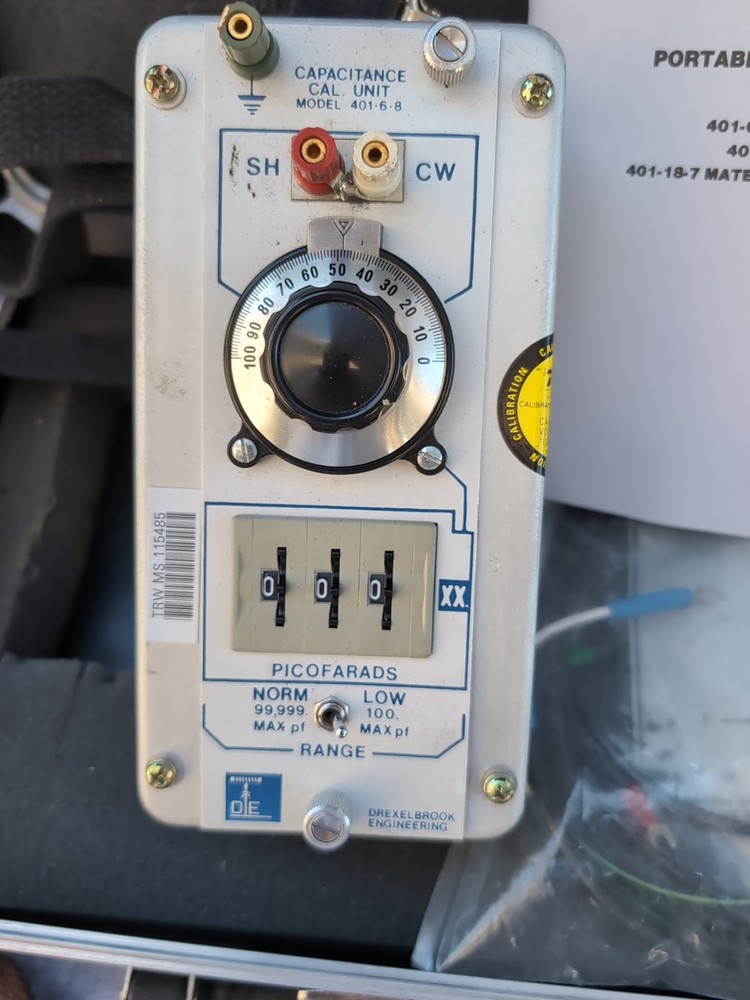 Drexelbook Portable Calibration System Capacitance Box Model Number 401 1820...