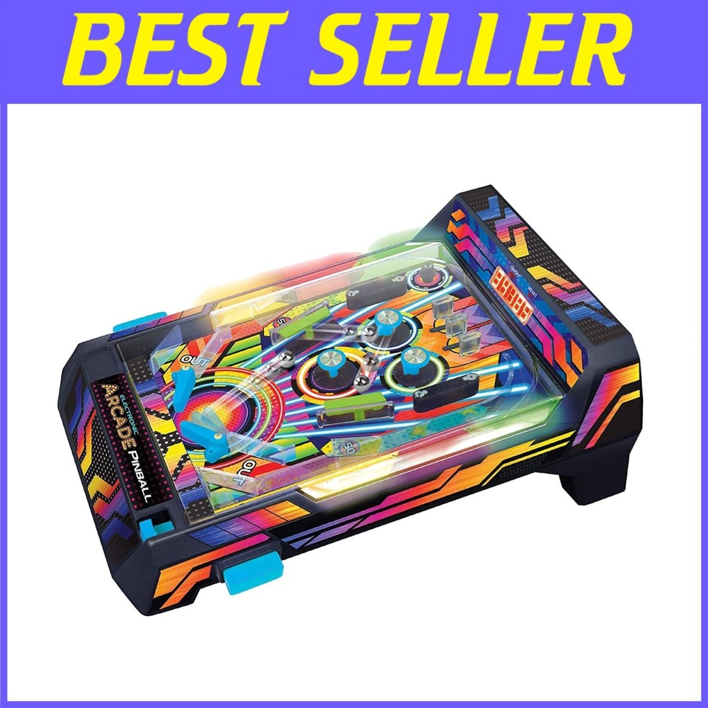 Electronic Pinball Machine with Bumpers=