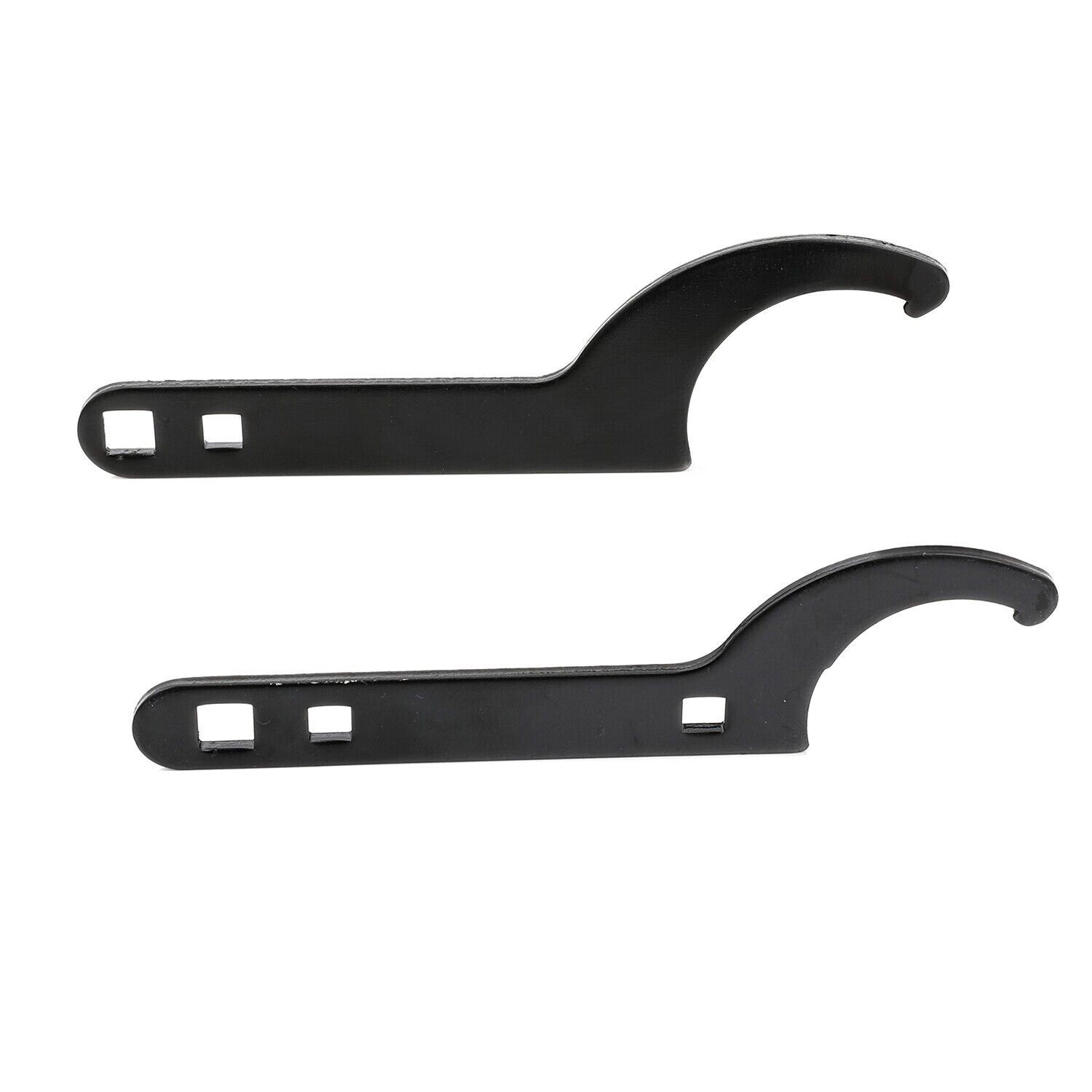 Coilover Wrench Spanner Adjustment Tool Universal 2 PCS Black SS Aftermarket
