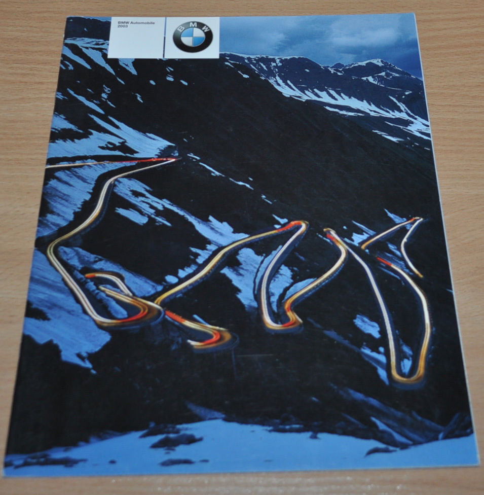 2003 BMW Model Range Brochure Prospekt ENG Edition