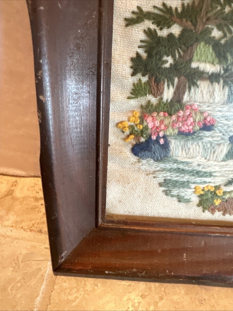Stitcher Waterfall Evergreens Frame