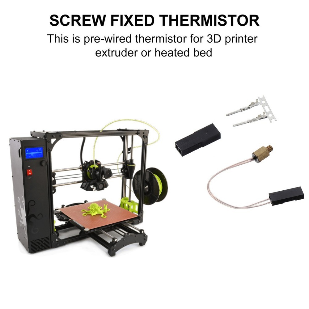 1 Set Premium Thermistor Printer for 3D Printer Extruder Printer Thermistor