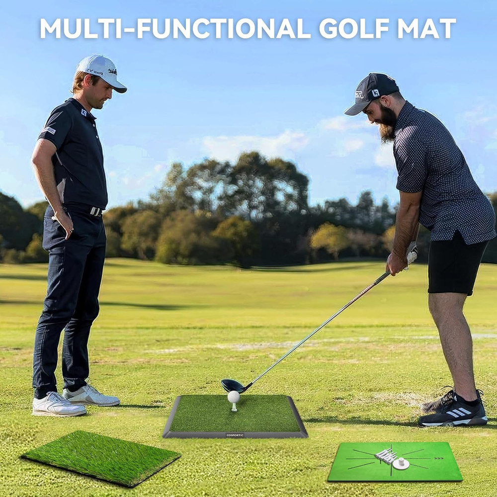 Golf Hitting Mat | Golf Training Mat for Swing Path Feedback/Detection Batting |