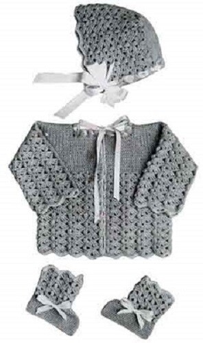 Vintage Crochet Baby Set #3 PATTERN ONLY
