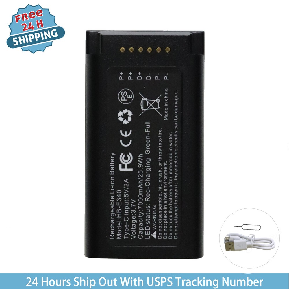 For Eufy Security Video Doorbell Rechargeable Battery Pack with USB-C E340