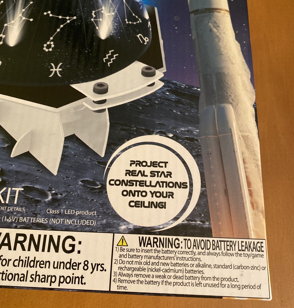 Constellation Projector Kit + NASA Imagery Stickers