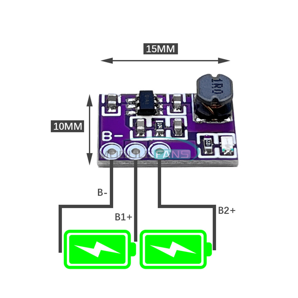 2S Ternary Li Battery Charge Protection Board High Current Active Equalization