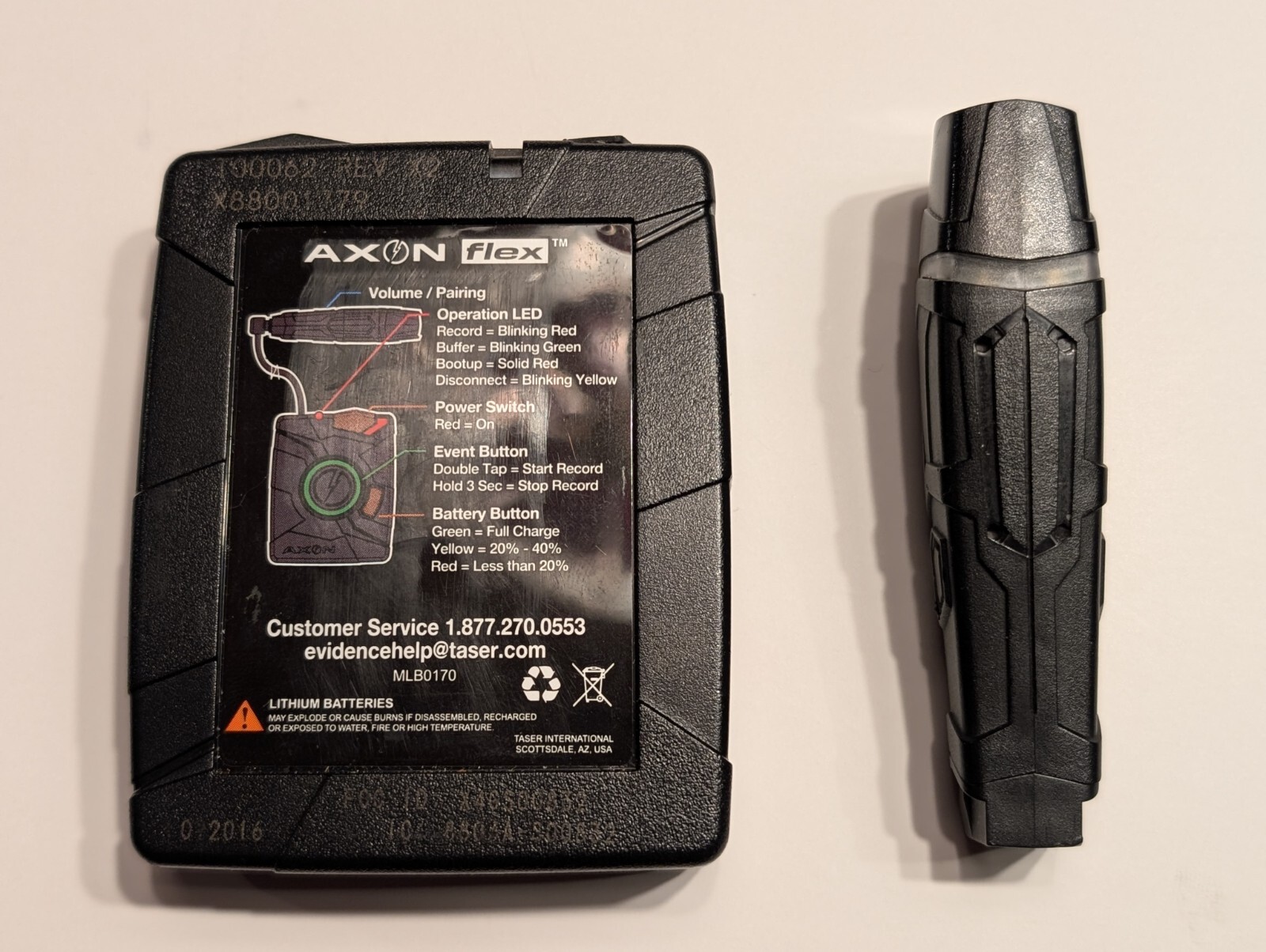 Axon Flex Body Camera and Controller