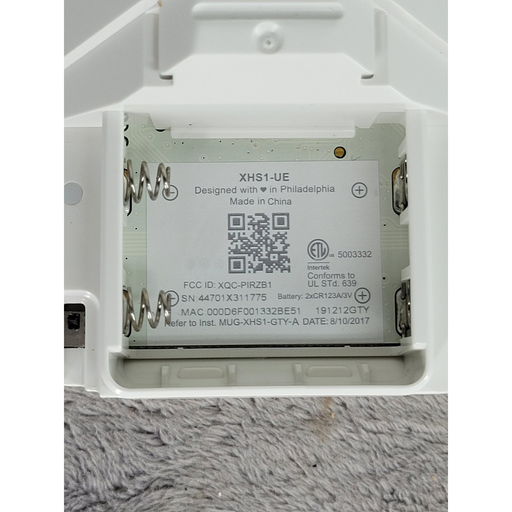 Xfinity Comcast XHS1-UE Wireless Motion Sensor PIR Detector