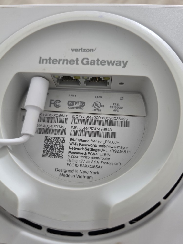 Verizon Internet Gateway 5G Home Router