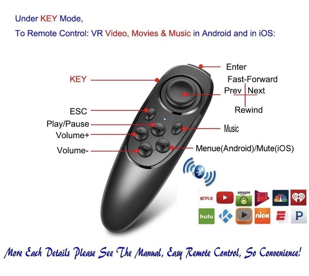 VR Remote Controller Gamepad Bluetooth Control