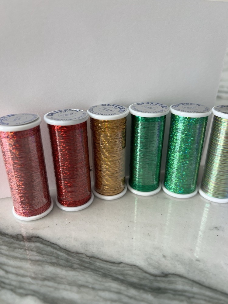 New Superior Threads Glitter Thread Metallic 13 Assorted Colors￼