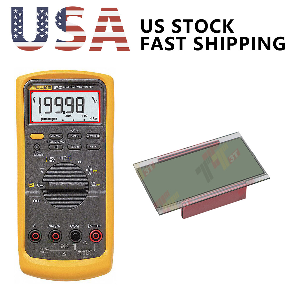 Display 2065213 for FLUKE 87V, 88V, 83V Digital Multimeter Repair