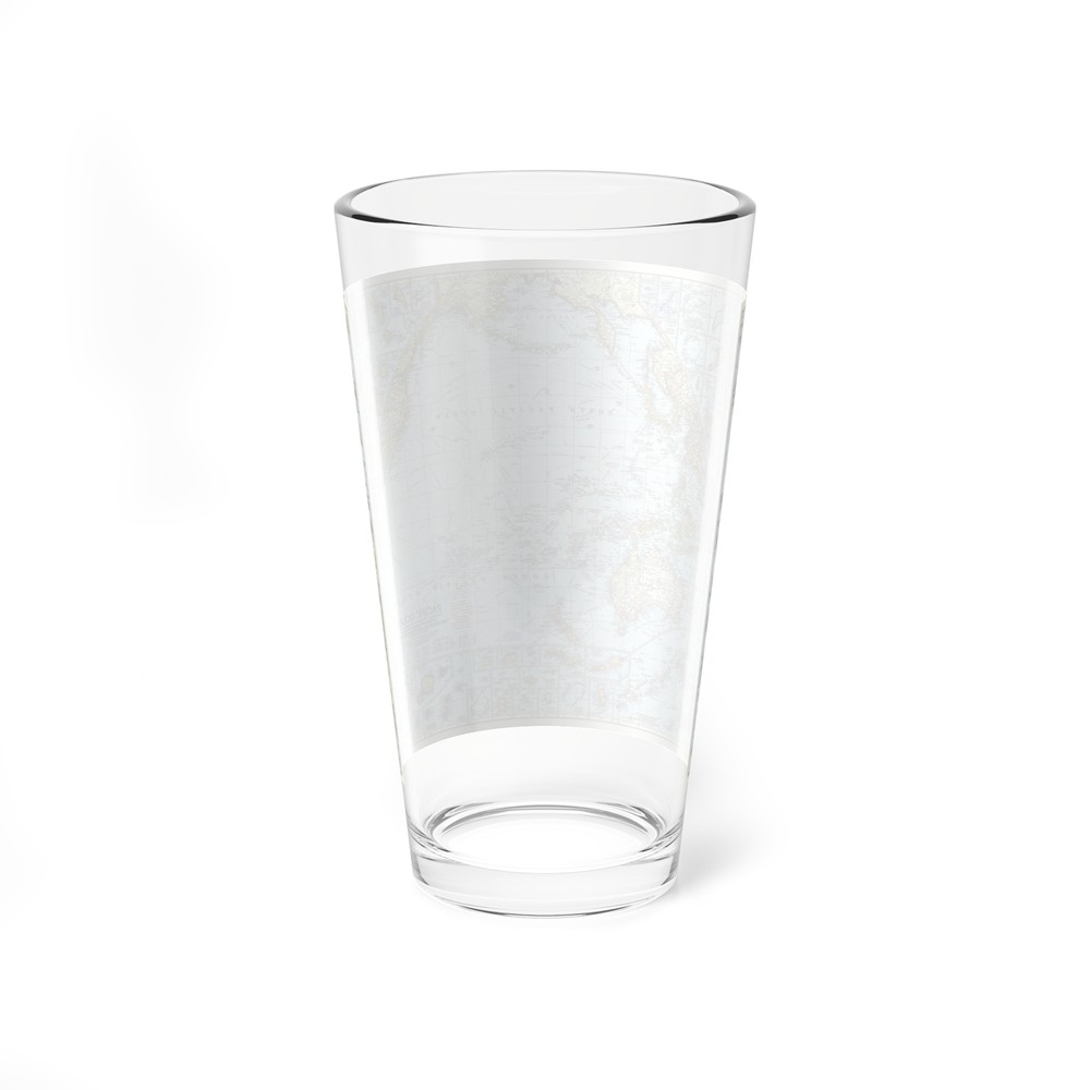 Pacific Ocean (1952) (Map) Pint Glass 16oz