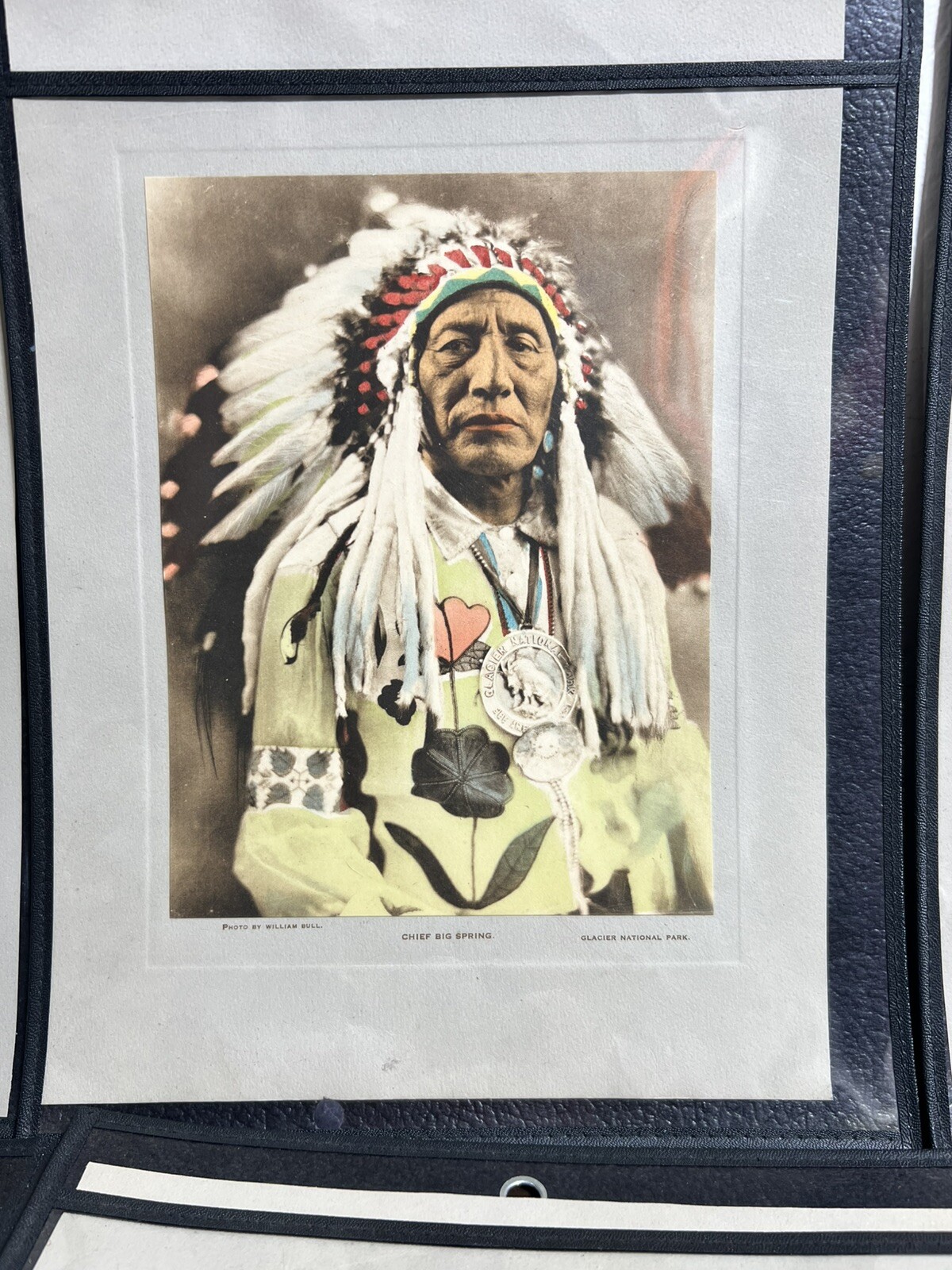 Lot Of 6 1915 William Bull Blackfeet Nation Native Collotypes Photographs Rare