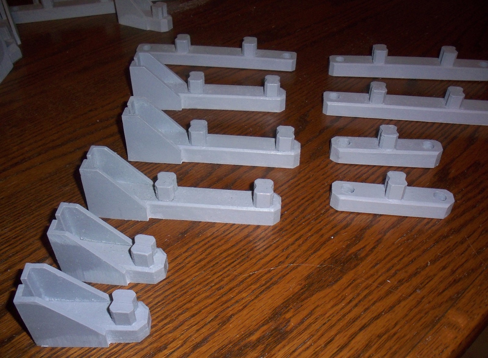 Double Track Wall Bracket for Mounting Disney Monorail Track to a Wall