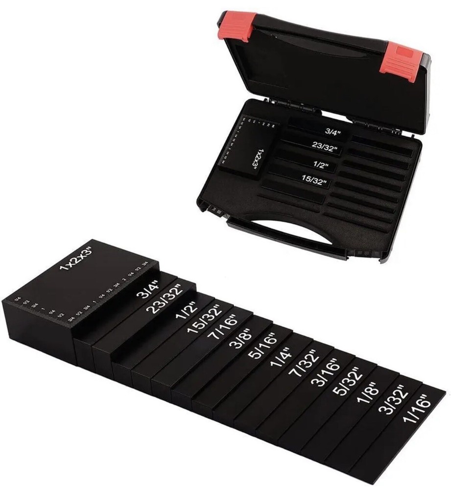 Setup Blocks Height Gauge Set Precise Aluminum Gauge Woodworking Setup Bars Tool