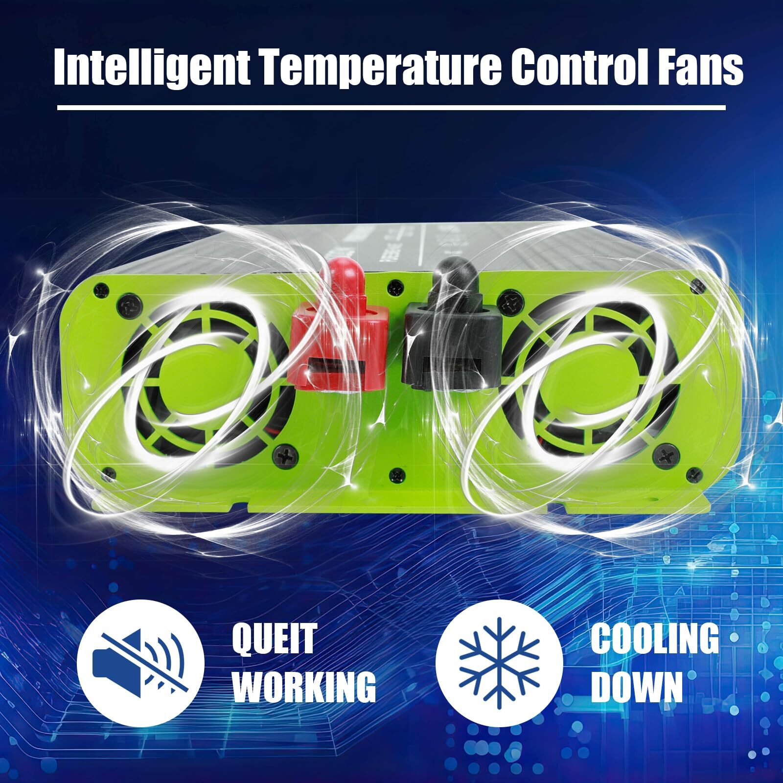 for RV Camper 2000W Pure Sine Wave Inverter 12V DC to 110V AC Converter