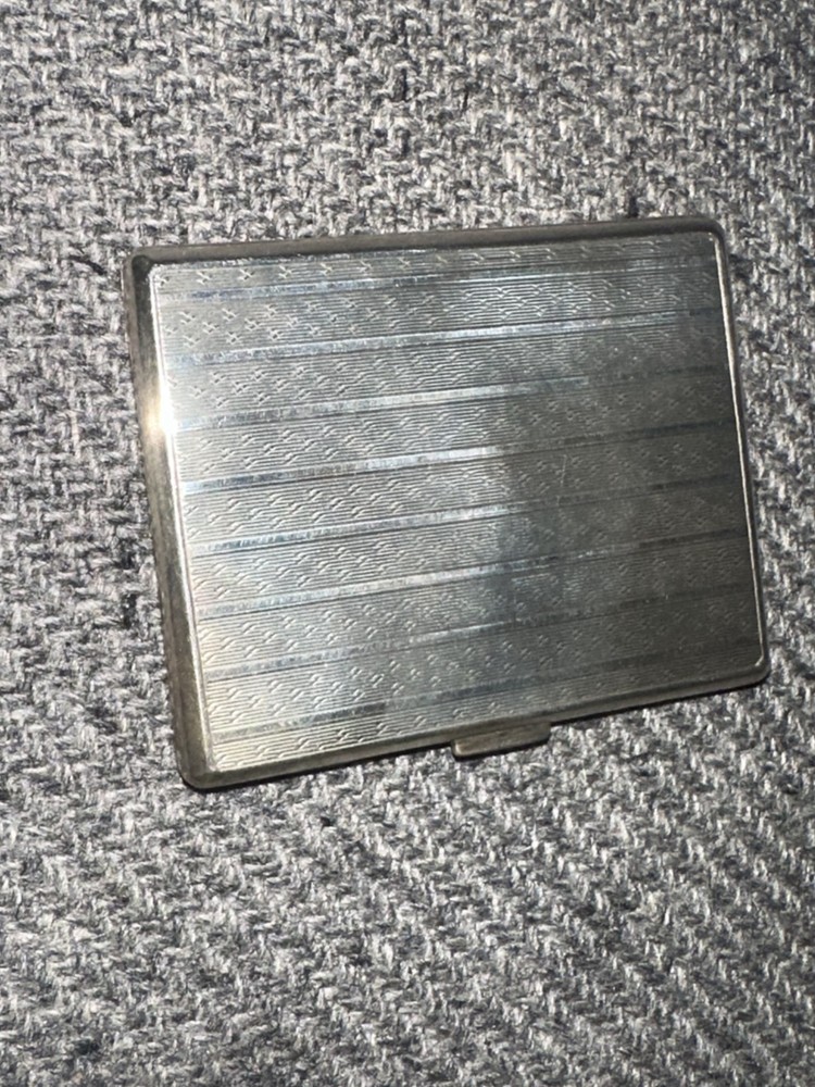 STERLING SILVER HAND PAINTED CIGARETTE CASE 1784-1883