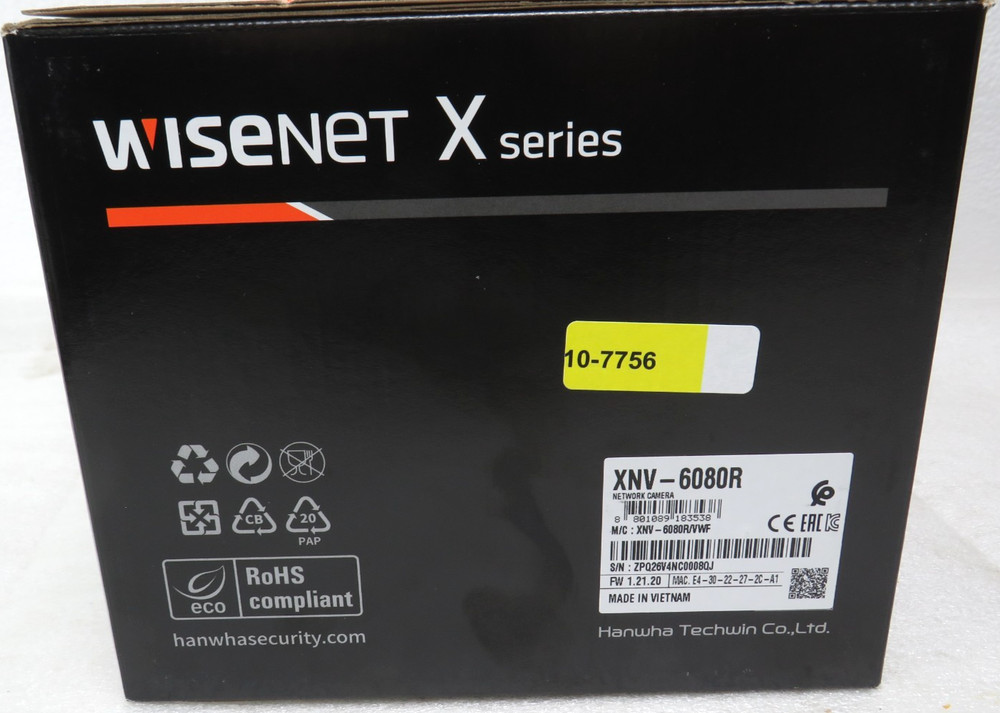 Hanwha XNV-6080R 2MP IR Dome Network Camera [CTD]