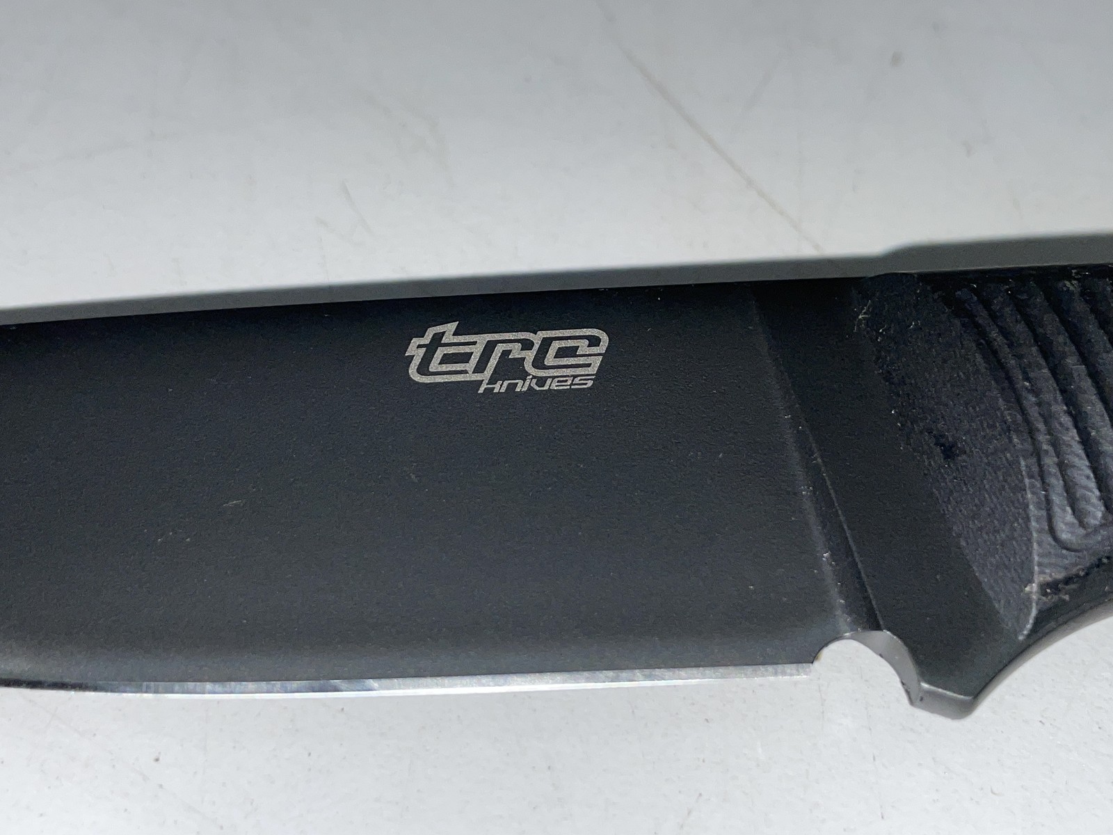 TRC Classic Freedom Black M390 Blade Black Canvas Micarta Knife 00057