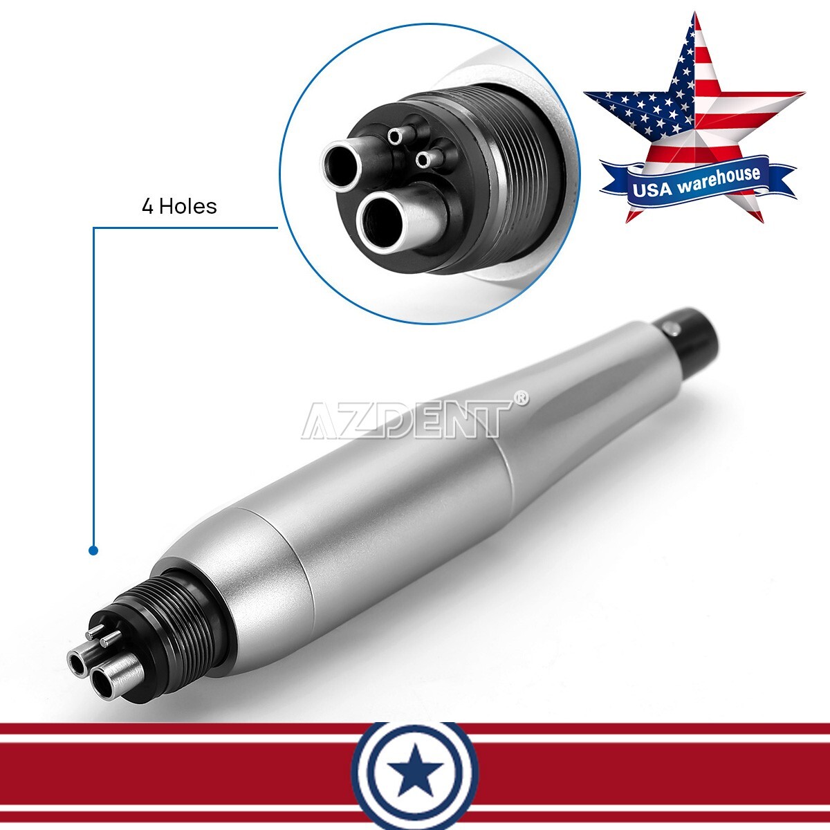 Dental Hygiene Prophy Handpiece Air Motor 4Holes 4:1 Nose Cone 360°Swivel 4K RPM