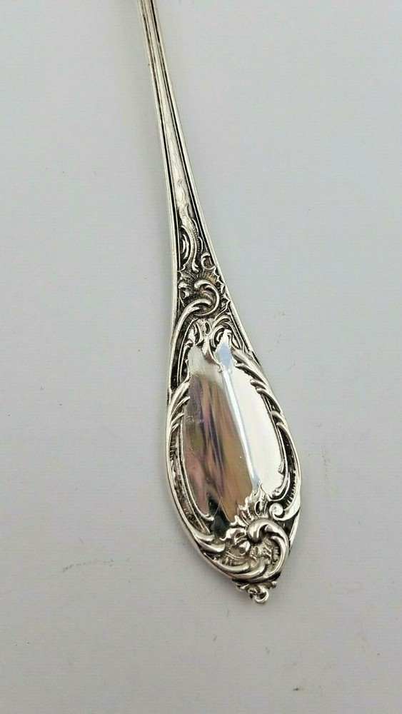 Russian 84 Silver Fish Fork with Fancy Design #7018