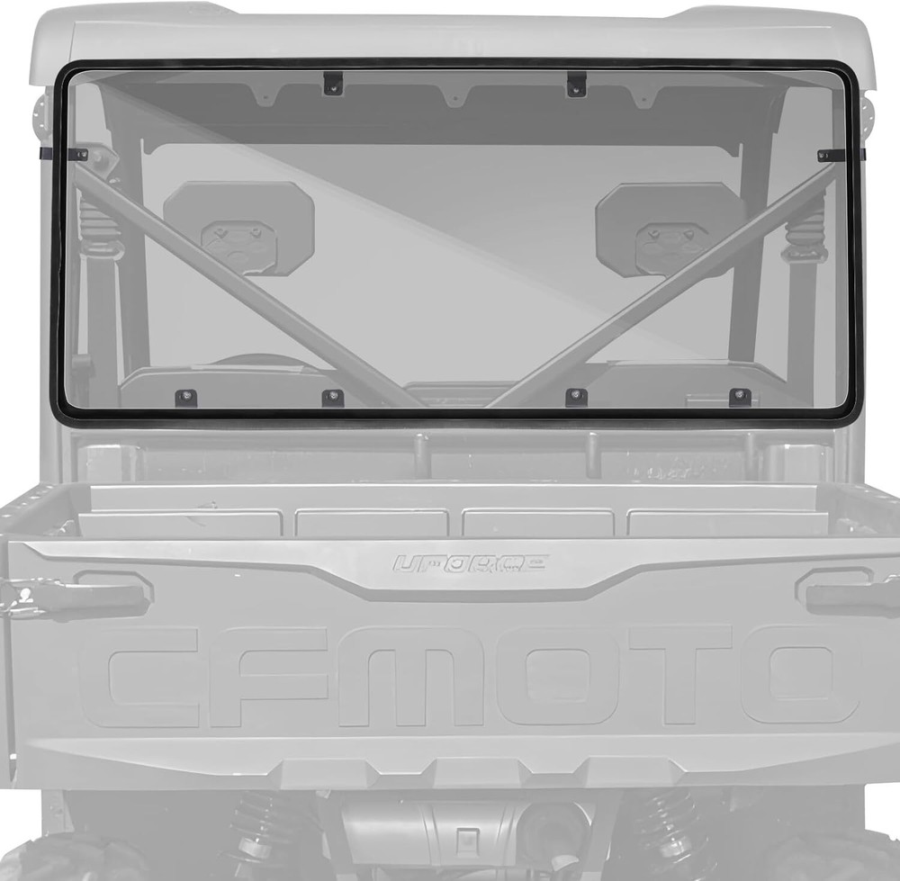 UForce Rear Windshield PC for 2021-2025 CFMOTO UForce 600 Clear Back Window