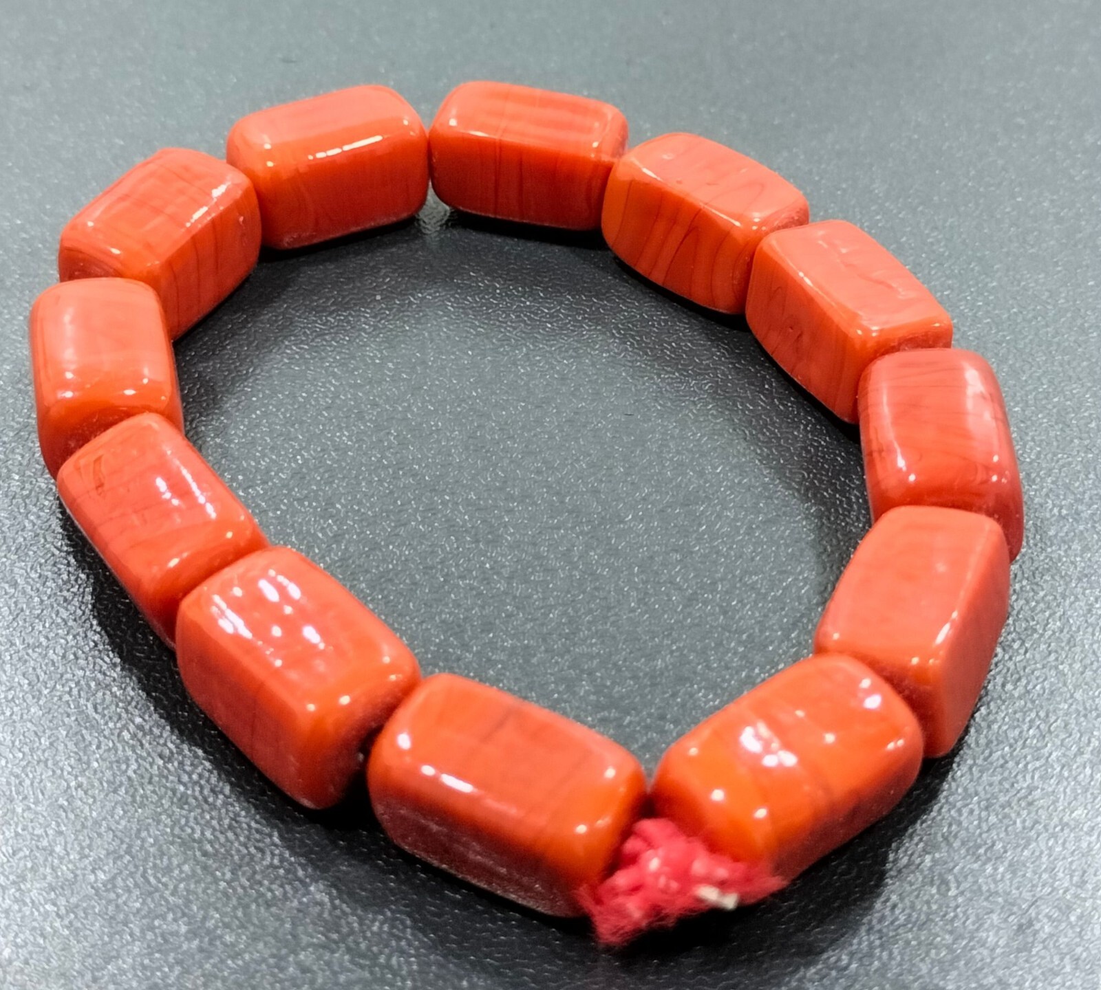 Original Coral Bead Bracelet , Igbo Benin Beaded African Jewelry