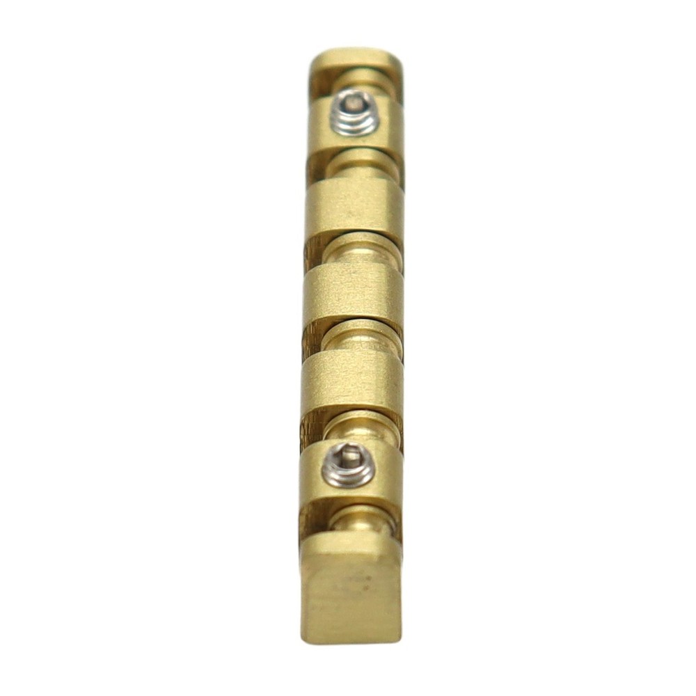 6 String 42mm Guitar Nut Split Regulation Adjustable Height Brass Roller Nut