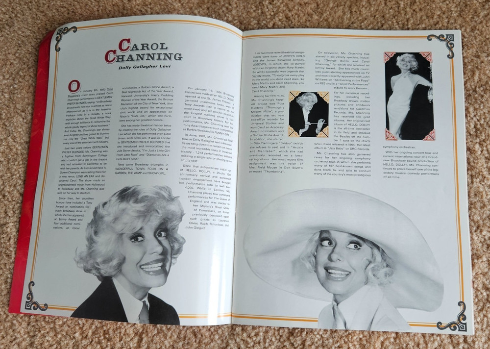 Carol Channing "Hello, Dolly!" Souvenir Program