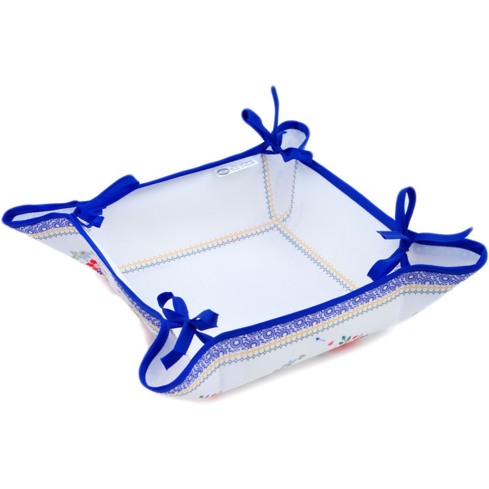Polyester Bread Basket 8" Summer Bouquet