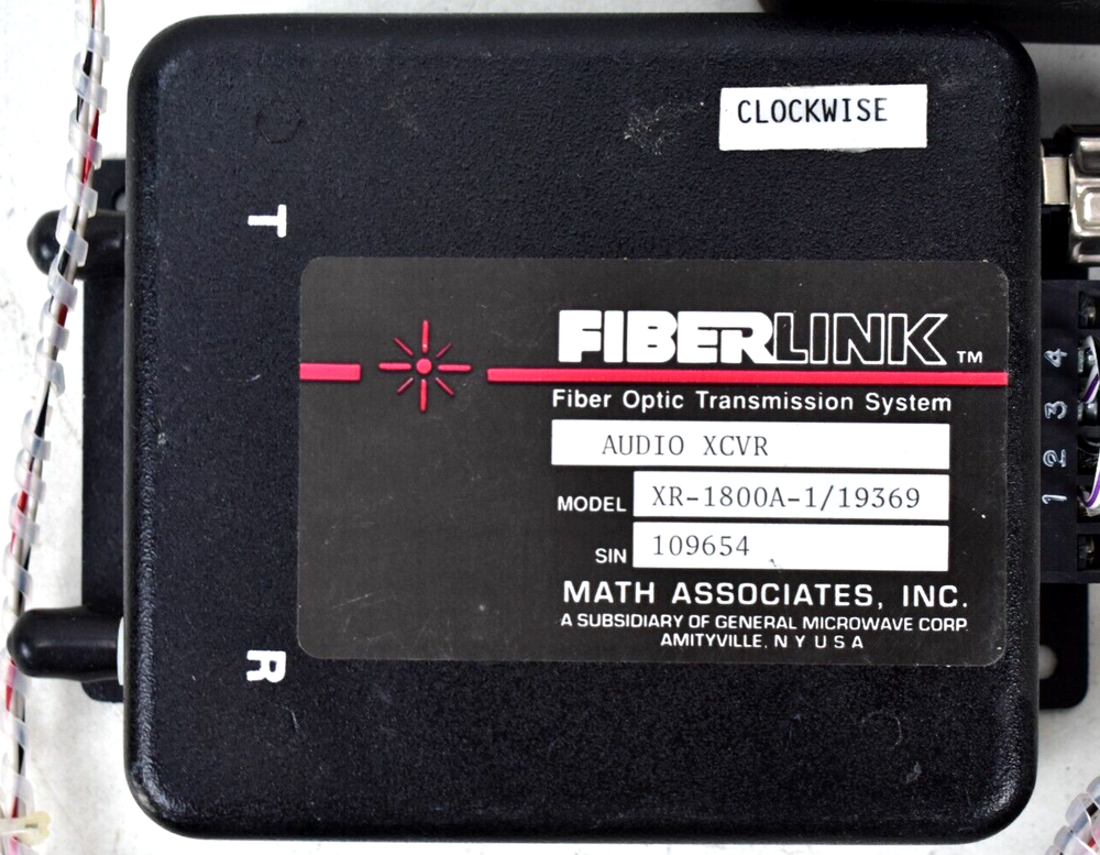 FIBERLINK Fiber Optic Transmission System MATH ASSOCIATES