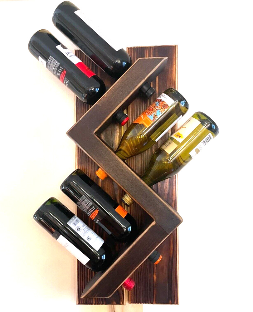 Wine Rack Rustic HandMade From Wood Very Unique