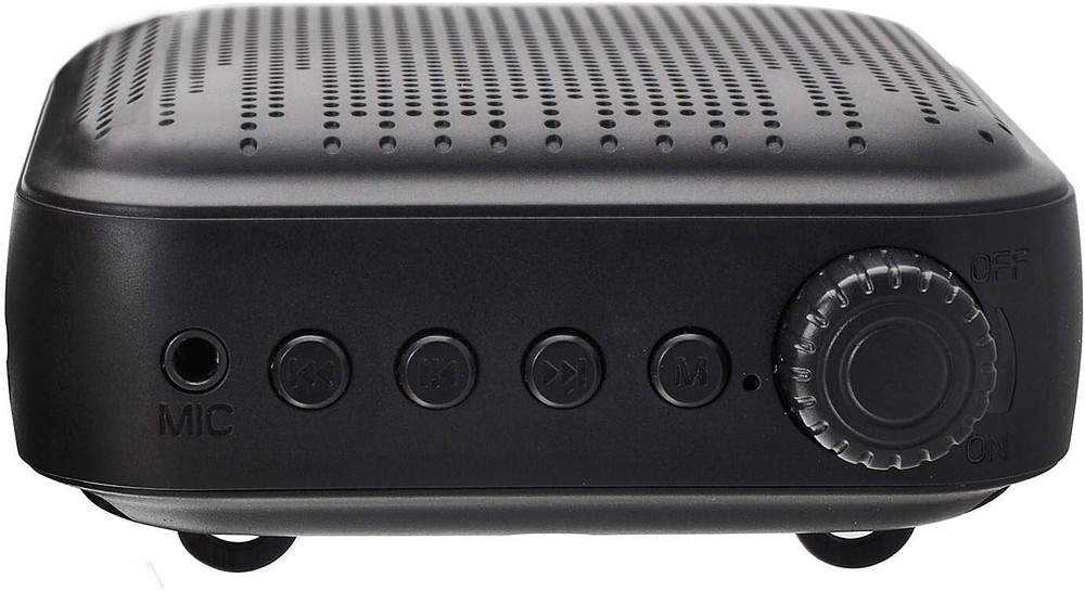12W Rechargeable Voice Amplifier with Wired Microphone - Portable PA System