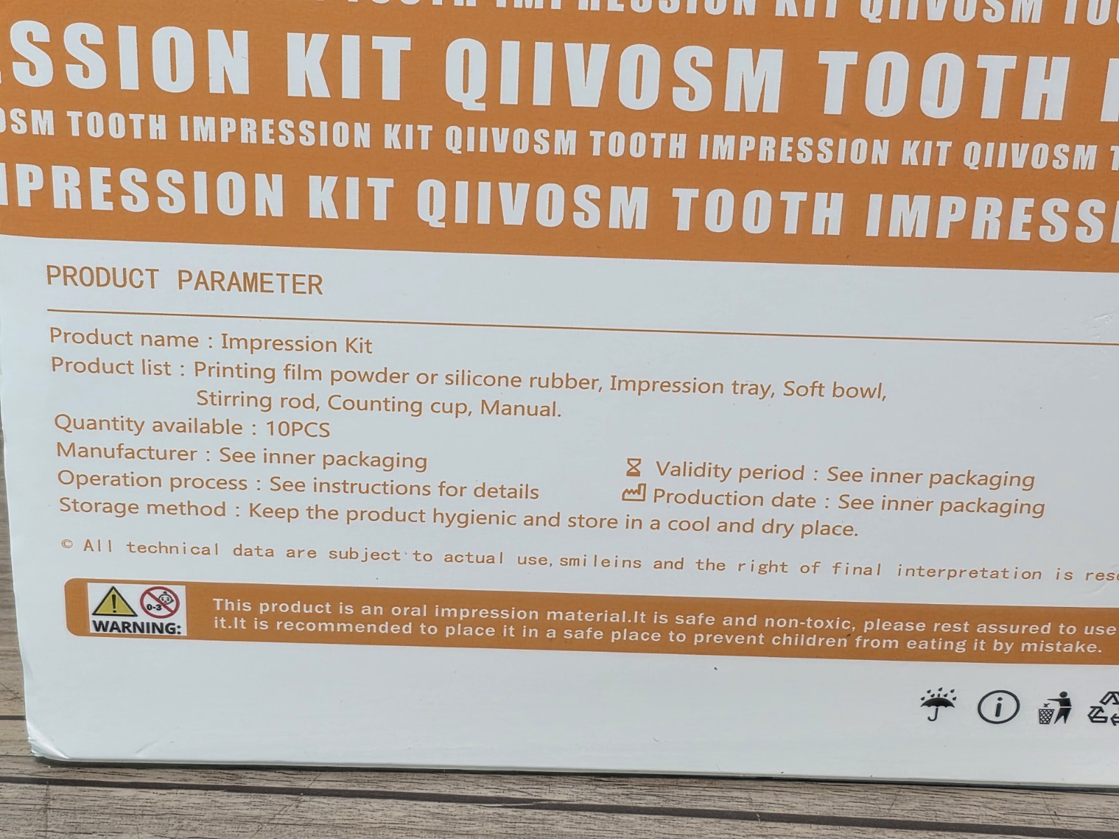 Tooth Impression Kit 10 Sets DIY At Home