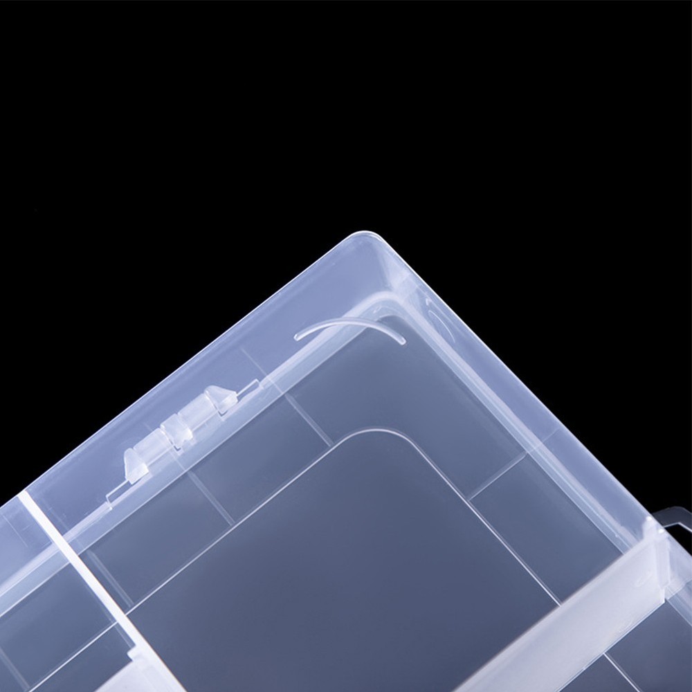 Adjustable Plastic Screw Holder Case Organizer with 14 Compartments Storage Box