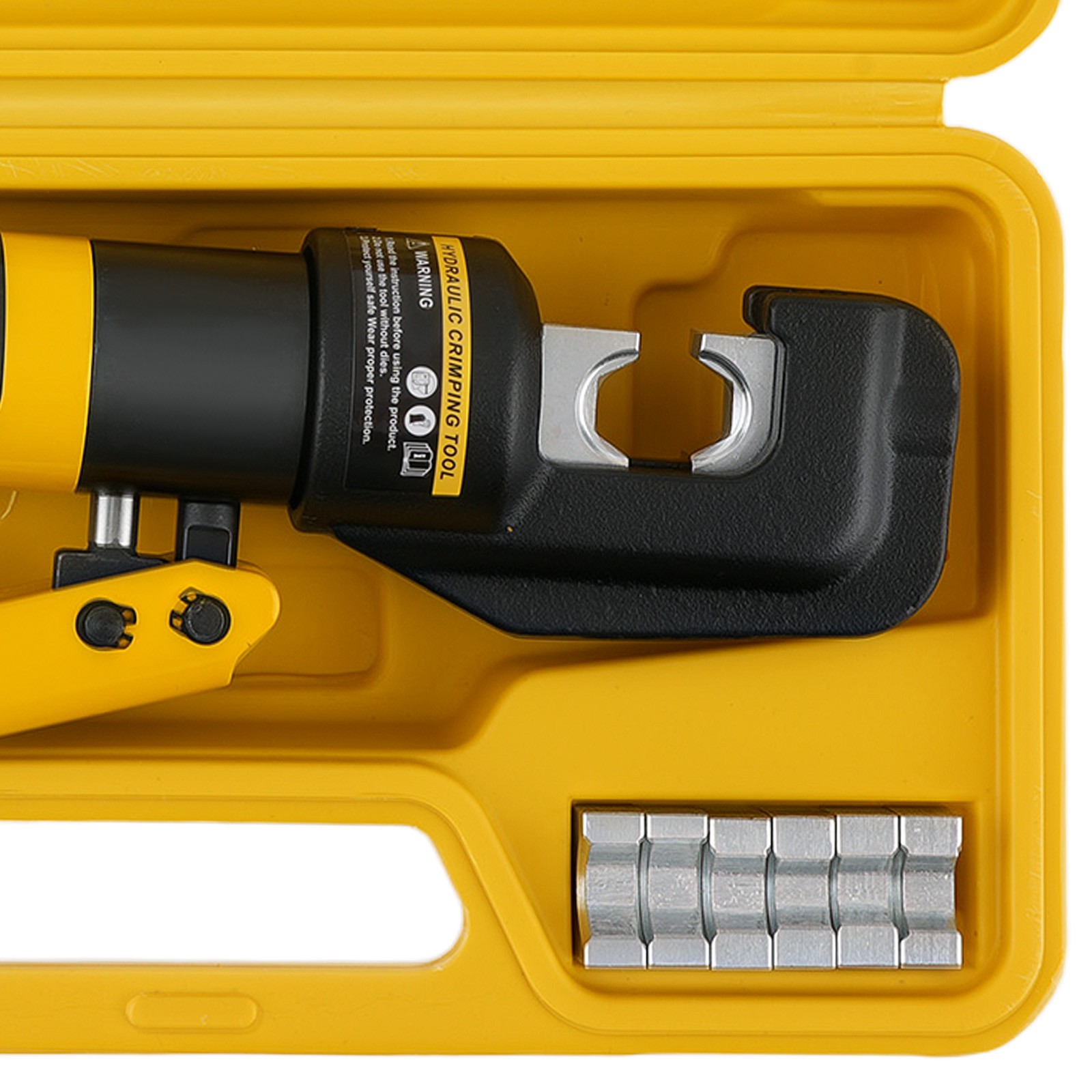 Wire Terminal Crimper Tool Kit with 9 Dies 12AWG-2/0AWG for Electrical Cable