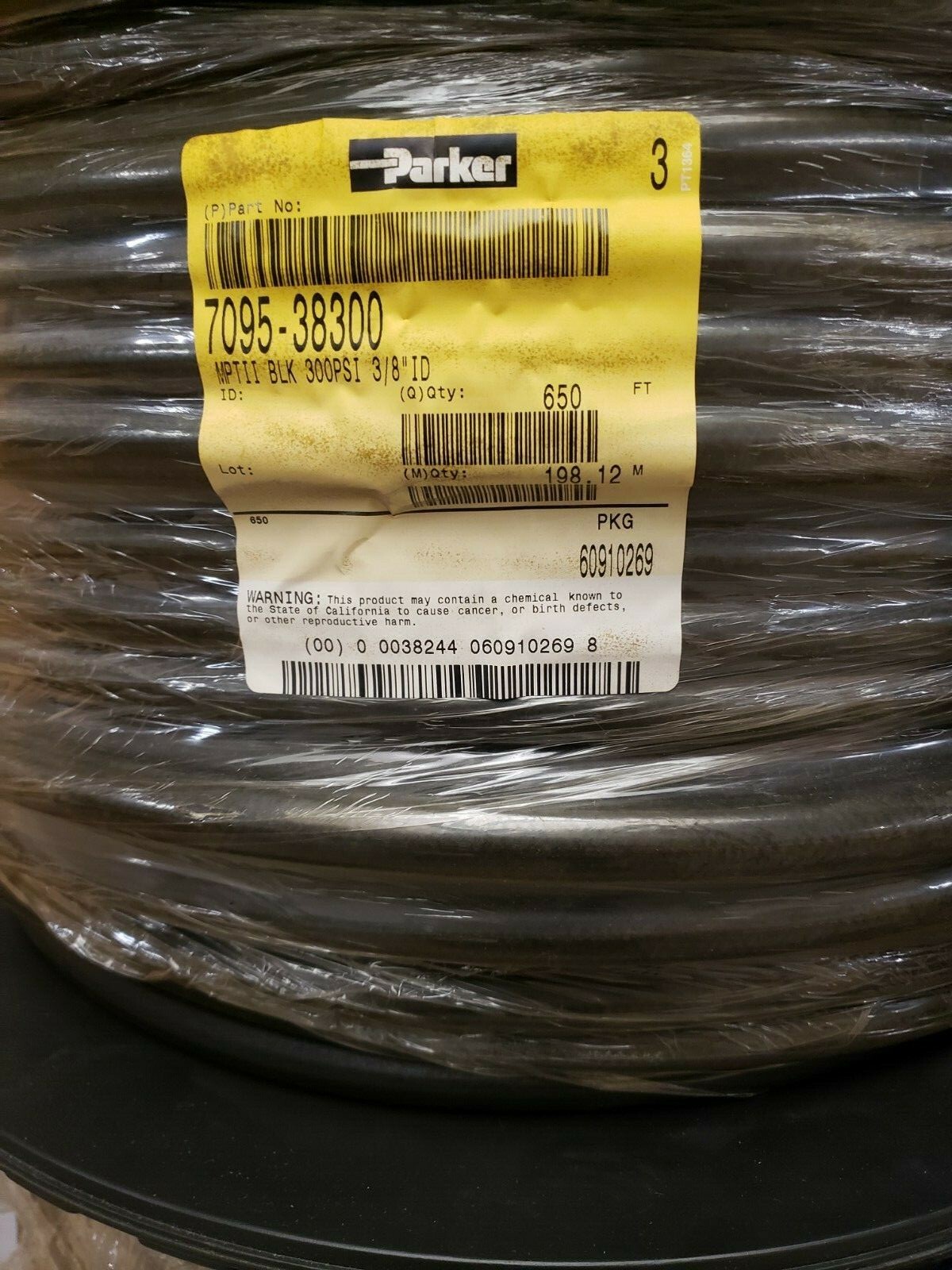 Parker MPT II Series 7095 3/8" Non-Conductive Multipurpose Sold Hose By The Foot